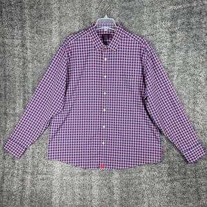 UNTUCKit Stuhlmuller Men's XXL Regular Fit Plaid Performance Button Down Shirt